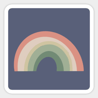 Retro Rainbow Pastel Sticker